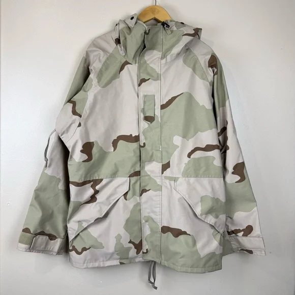 US Military ECWCS Gore-Tex Desert Camo Cold Weather Parka Medium Long